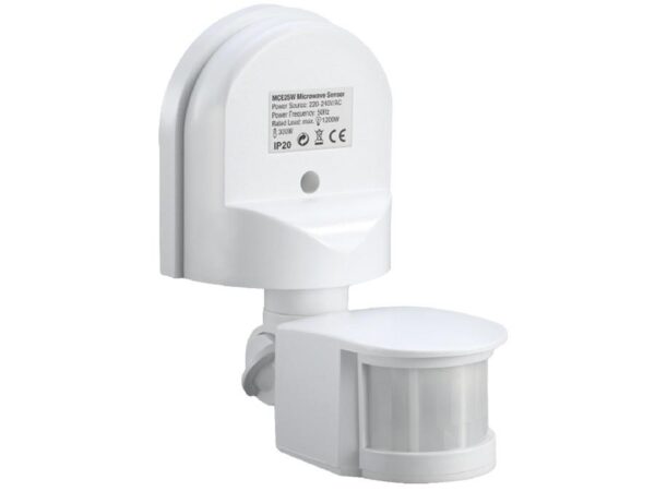 Czujnik ruchu zmierzchu Maclean  MCE25 W ścienny biały 180° 1200W