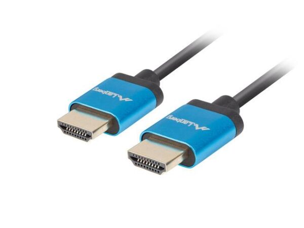 Kabel HDMI Lanberg M/M v2.0 0,5m 4K slim czarny