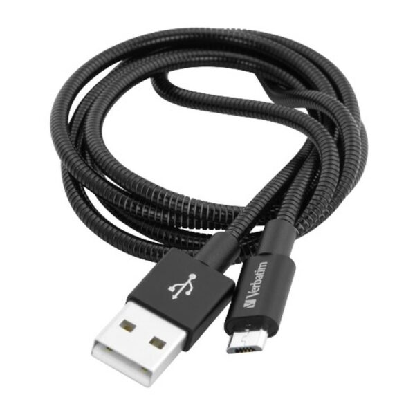 Kabel Verbatim micro USB-B(M) - USB-A(M) 1m czarny