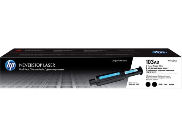 Toner HP 103AD Neverstop (W1103AD) Black (Zestaw do uzupełniania tonera) Dwupak