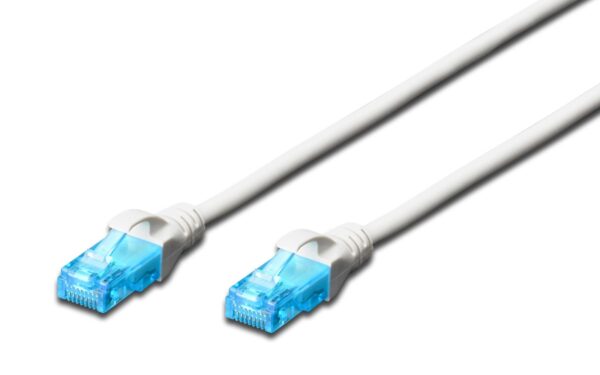 Patchcord DIGITUS UTP kat. 5e 1m PVC biały