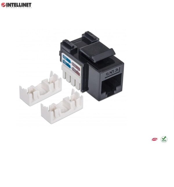 Moduł Keystone Intellinet RJ45 UTP Cat.6, czarny