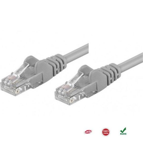 PatchCord 100% miedź Intellinet Cat.5e UTP, 3m, szary