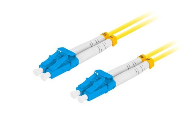 Patchcord światłowodowy Lanberg SM LC/UPC-LC/UPC DUPLEX 3.0MM LSZH G657A1 10m żółty