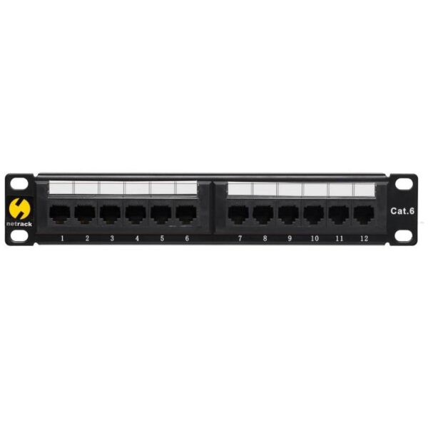 Patch panel 10'' Netrack 12-portów kat. 6 UTP