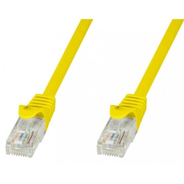 PatchCord Techly Cat.5e UTP CCA 1m żółty